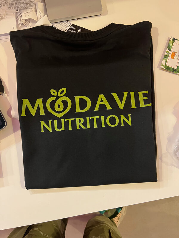 Modavie Nutrition branded tee