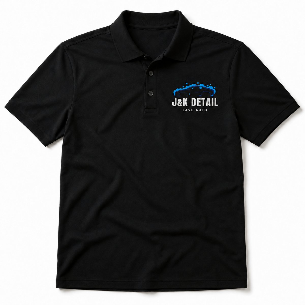 Embroidered company polo printed for J&K Detail by Singhs Print